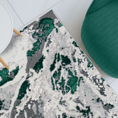 Harmony Modern Distressed Rugs 160X230 Green