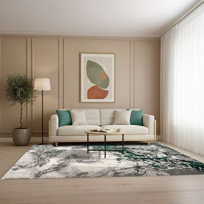 Harmony Modern Distressed Rugs 200X300 Turquoise