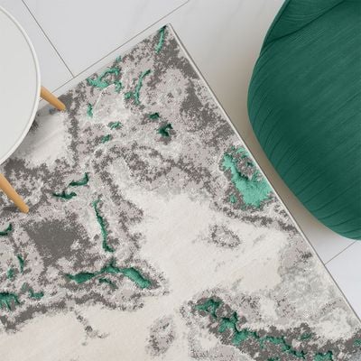 Harmony Modern Distressed Rugs 200X300 Turquoise