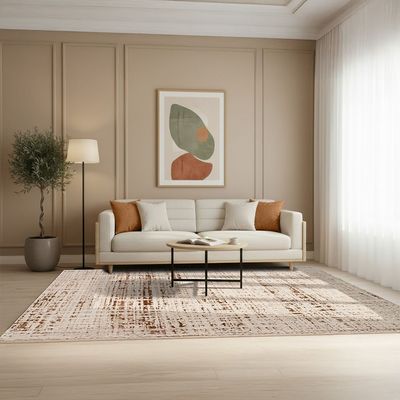 Harmony Modern Distressed Rugs 160X230 Brown