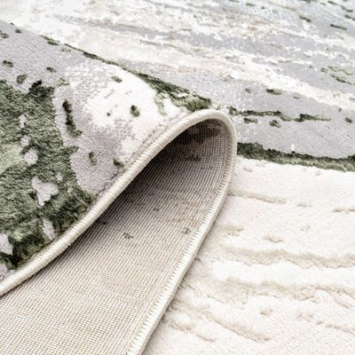 Harmony Modern  Abstracts Rugs 160X230 White Olv Green