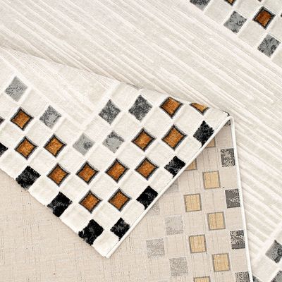 Galeria Lux A0025 Transcont Rugs C5003A_St9_88 150X150 D15-White Black Gld
