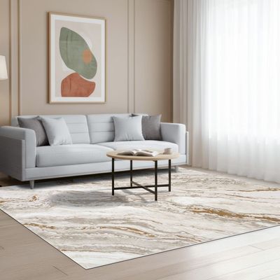 Urbana Modern  Distressed Rugs 200X300 Beige