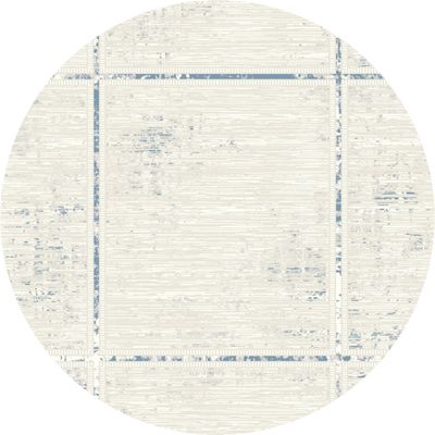 Urbana  Contemperory Rugs 150X150 White Blue