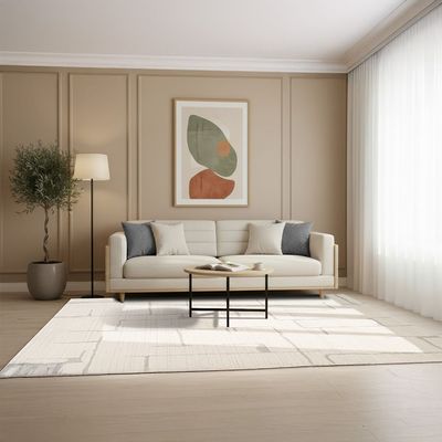 La Perle Modern Abstracts Rugs 160X230 White Rust