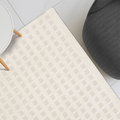 La Perle A0025 Plnsol Rugs C4400A_Lpb_62_55___43 160X230 D28-White