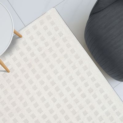 La Perle Plain Solids Rugs 240X340 White