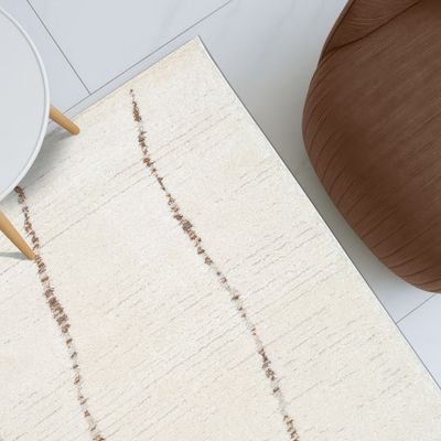 La Perle Modern Abstracts Rugs 160X230 White Rust