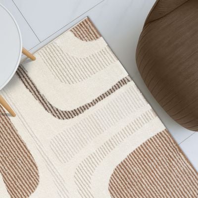 La Perle Modern Abstracts Rugs 240X340 White Rust