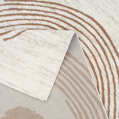 La Perle Modern Abstracts Rugs 160X230 White Rust