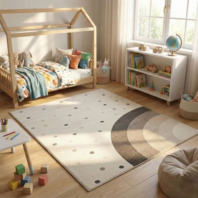 Rainbow Kids Rugs 160X230 White Multi