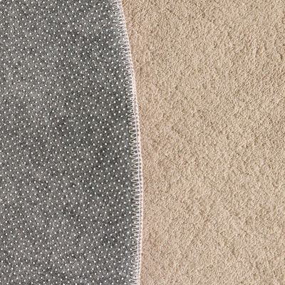 Nova Tufted Shaggy Solid  Rugs 150X150 Camel 
