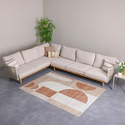 Harper Outdoor Washable Abstract Rugs 200X300 Rust