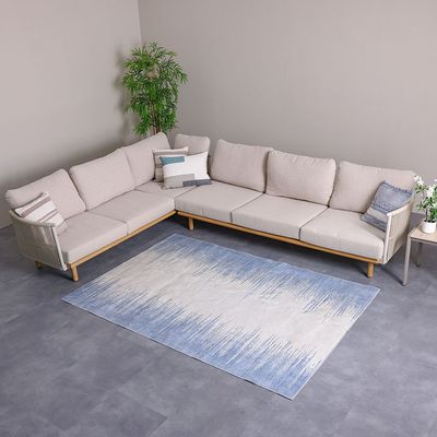 Harper Outdoor Washable Abstract Rugs 200X300 Blue