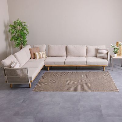 Harper Outdoor Washable Geometric Rugs 200X300 Black