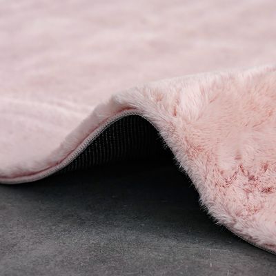 Plain Plush Solid Soft Fur Rugs 160X230 Pink