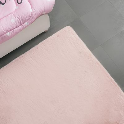 Plain Plush Solid Soft Fur Rugs 160X230 Pink