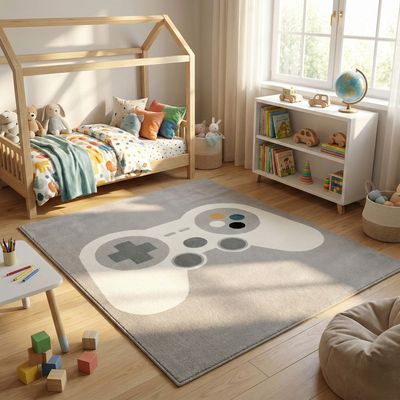 Gamerzone Kids Rugs 160X230-Grey