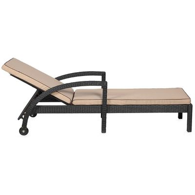 Diana Rattan Lounger - Beige