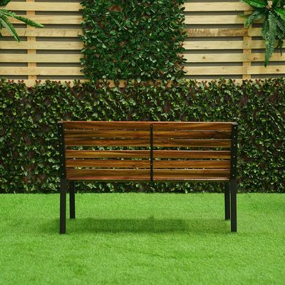 Eucalyptus 3 Seater Park Bench - Brown