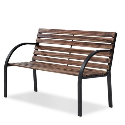 Eucalyptus 3 Seater Park Bench - Brown