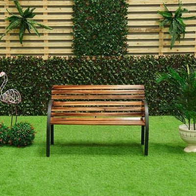 Eucalyptus 3 Seater Park Bench - Brown