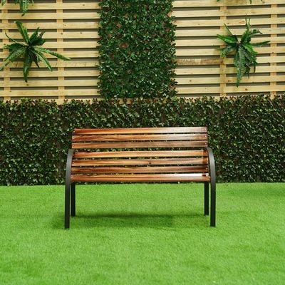 Eucalyptus 3 Seater Park Bench - Brown