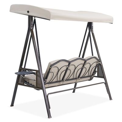 Aldora 3-Seater Swing with Canopy - Beige - With 1-year Warranty