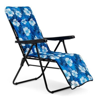 Clara Beach Recliner Chair- Blue