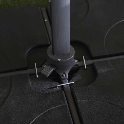 Aura Umbrella With Base - Beige