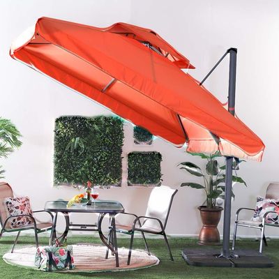 Aura Umbrella with Base - Rust