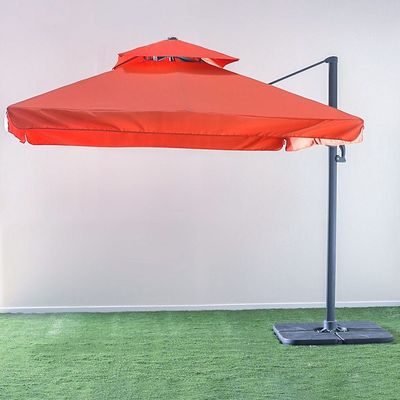 Aura Umbrella with Base - Rust