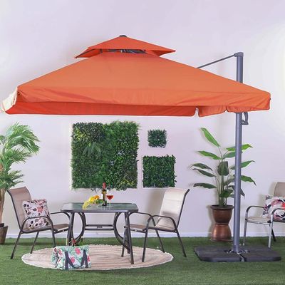 Aura Umbrella with Base - Rust