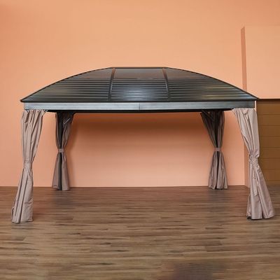 New Montero Metal Gazebo - Brown - With 1-Year Warranty