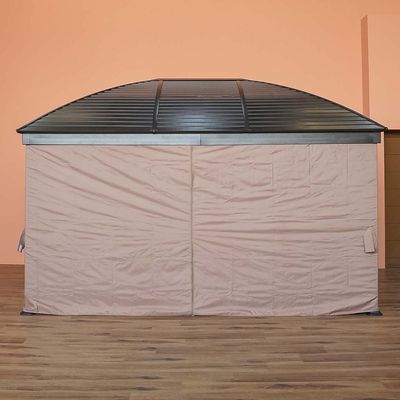 New Montero Metal Gazebo - Brown - With 1-Year Warranty