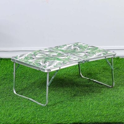 Greenwood Rectangle Folding Table-61x41x25 cm - Green