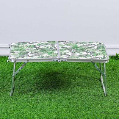 Greenwood Rectangle Folding Table-61x41x25 cm - Green