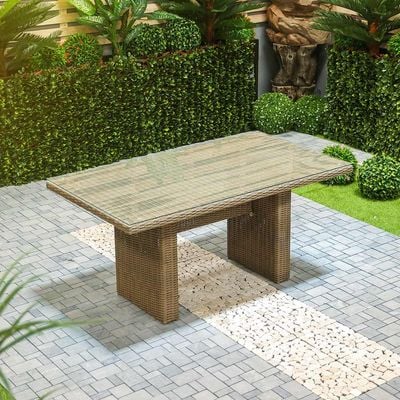 Amigo 4-Seater Outdoor Dining Set - Light Brown