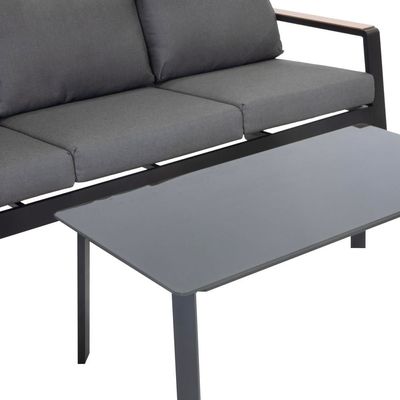 Modern 5-Seater Sofa Set - Grey