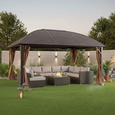 Montero Gazebo - Brown - 3.6x5 M - With 1-Year Warranty