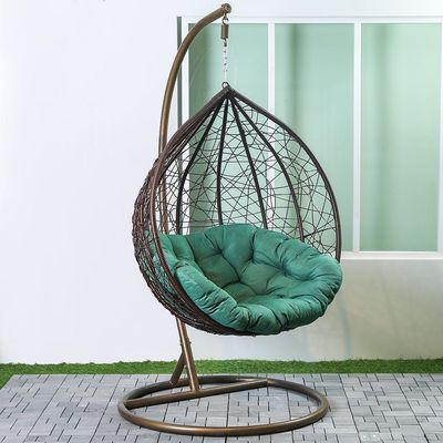 Archi 1-Seater Swing Chair with Cushion - Green