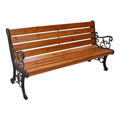 Cast Iron Park Bench - Brown