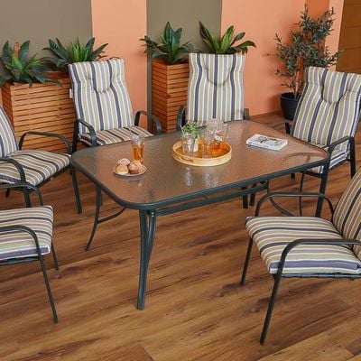 Grace 1 + 6-Seater Outdoor Dining Set - Multicolor