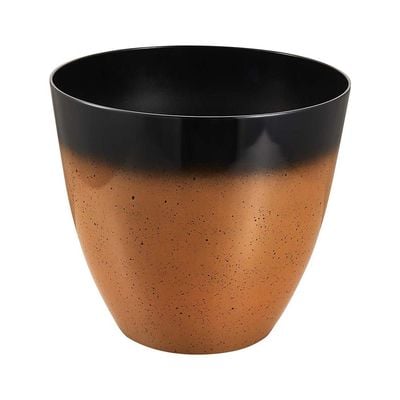 Flower Pot With Plate - Orange - Kd9152K+189