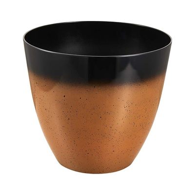 Flower Pot With Plate - Orange - Kd9152K+189