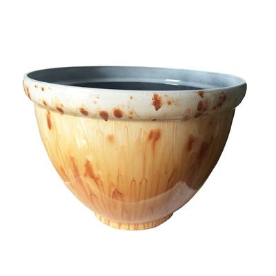 Flower Pot With Plate - Yellow - Kd9433K+179