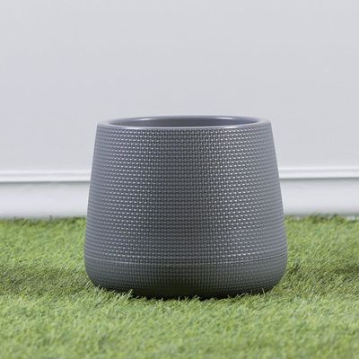 Round Plant Pot - Grey