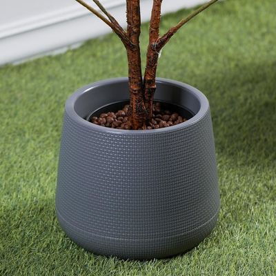 Round Plant Pot - Grey