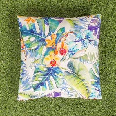 Toss Pillow With Zipper Without Piping 50X50Cm - Multi - Tp50Leaf