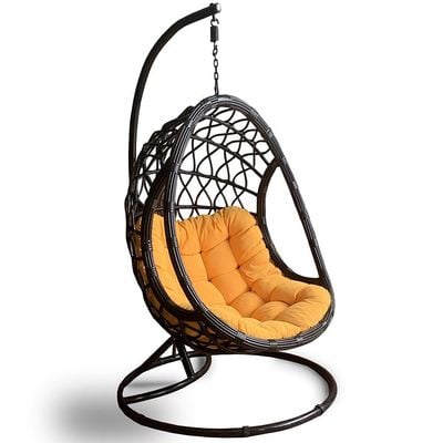 Lufta 1-Seater Swing Chair - Yellow/Black